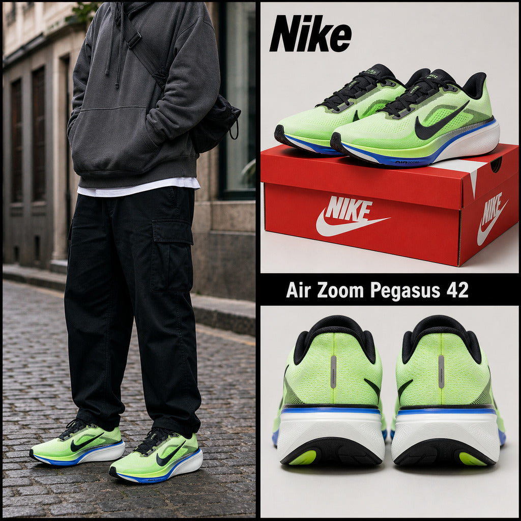 Nike Air Zoom Pegasus 42 'Volt Tint Sapphire Lime' IB1873-702 Herren