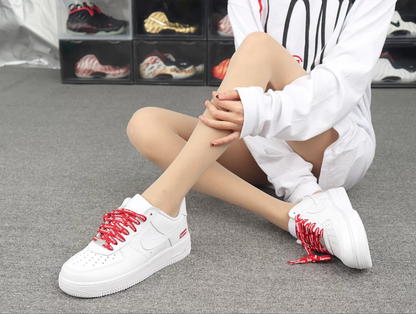 Supreme x Nike Air Force 1 Low 'Box Logo - White' CU9225-100