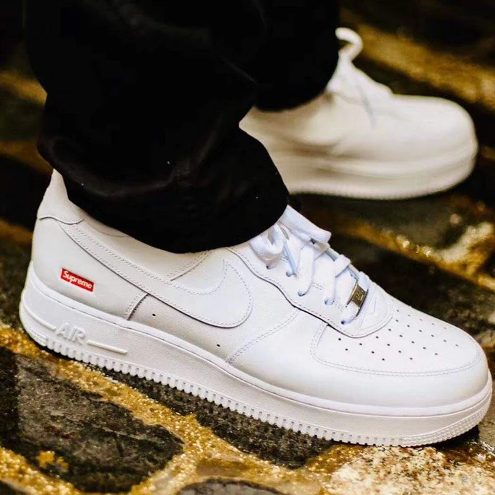 Supreme x Nike Air Force 1 Low 'Box Logo - White' CU9225-100