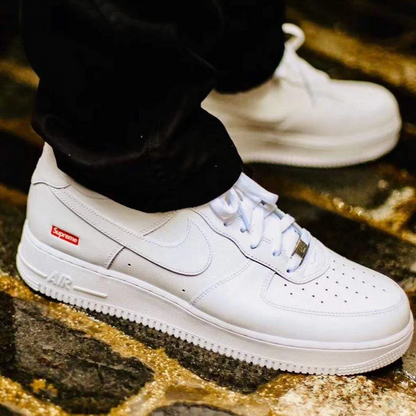 Supreme x Nike Air Force 1 Low 'Box Logo - White' CU9225-100