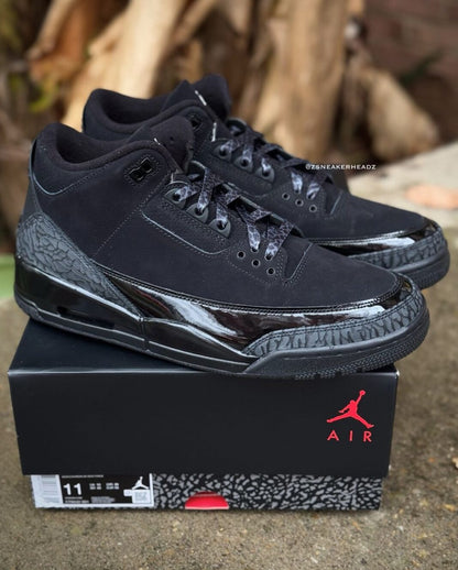 Air Jordan 3 Retro 2025 'Black Cat' CT8532-001