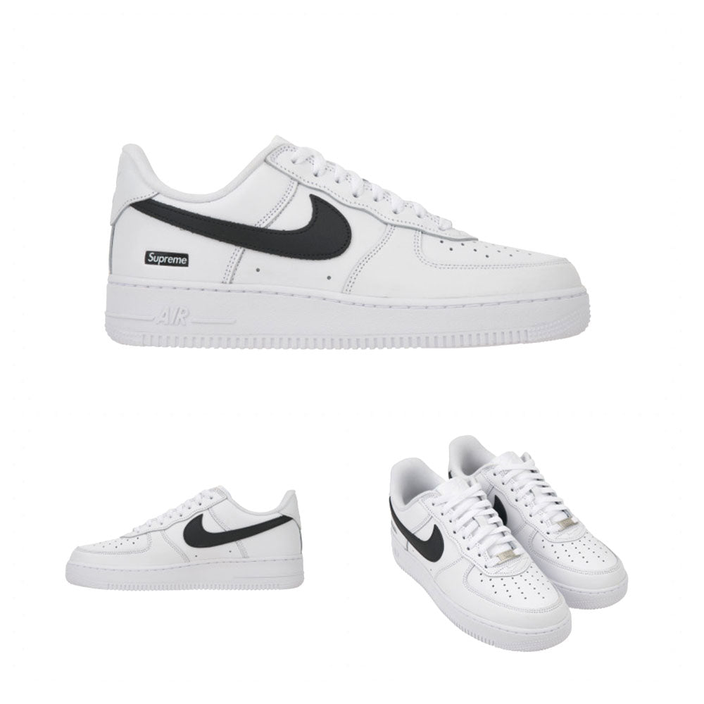 Supreme x Nike Air Force 1 Low 'Box Logo - White Black' CU9225-102