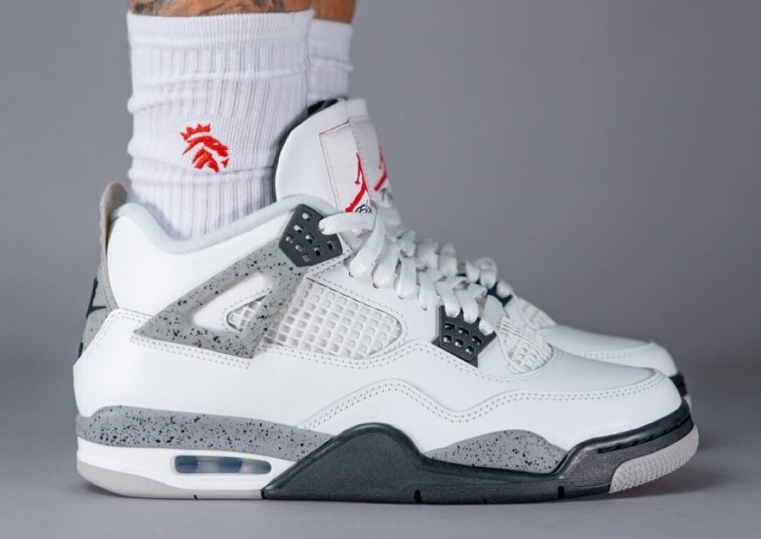 Air Jordan 4 Retro OG 2025 'White Cement' FV5029-100 Hommes Femmes GS