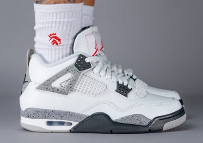 Air Jordan 4 Retro OG 2025 'White Cement' FV5029-100 Hommes Femmes GS