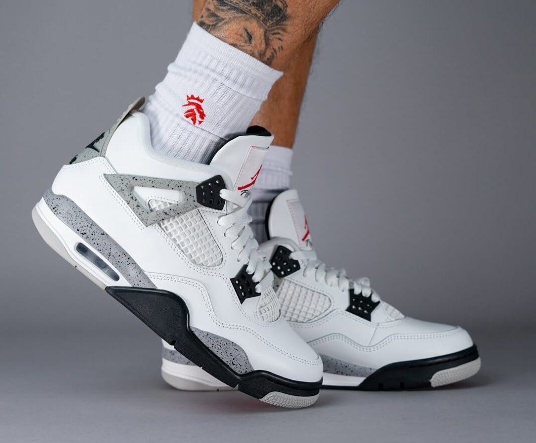 Air Jordan 4 Retro OG 2025 'White Cement' FV5029-100 Hommes Femmes GS