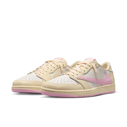 Travis Scott x Air Jordan 1 Retro Low OG 'Muslin Pink' IQ7604-100