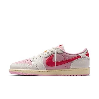 Travis Scott x Air Jordan 1 Retro Low OG 'Sail Tropical Pink' IQ7604-101